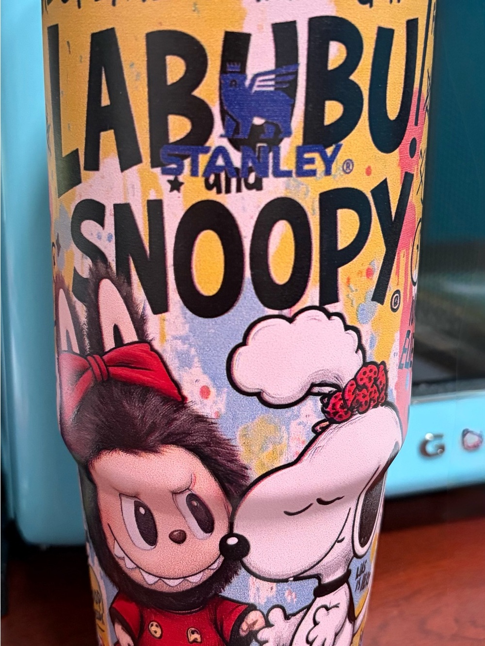 Stanley Yellow Multicolor Snoopy & Labubu Graphic Tumbler